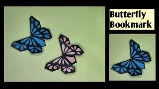 Bookmark Ideas | Origami butterfly bookmark | Origami paper craft | How to make butterfly bookmark