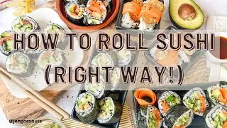 How to Roll Sushi (the Right WAY!) Full TUTORIAL! Easy peasy! | Jengoesnuts