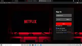 Netflix login page using html and css