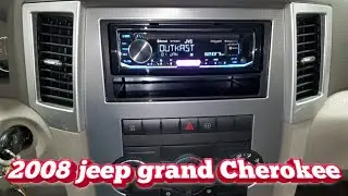 2008 jeep grand Cherokee radio removal / jvc install