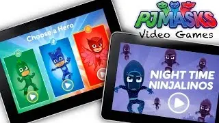 Let's Play PJ Masks Video Game  - Hero Training & Night Time Ninjalinos