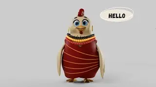 3d Mascot Character for client engagement