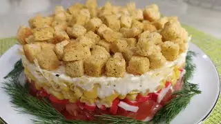 🥗 Вкусный салат, для которого ничего не надо варить и жарить