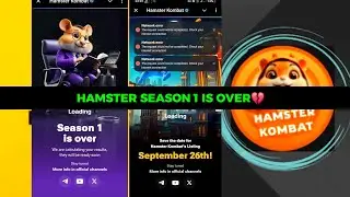 Season 1 is over hamster kombat | hamster not opening 😢  season end hogya