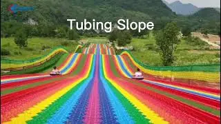Rainbow Summer Tubing Slope