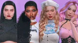 MEGA PACK OF 4 ALPHA FEMALE SIMS + Clothing , hair & Accessories - The Sims 4