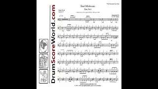 Drum Score - Bon Jovi - Bad Medicine (Preview)