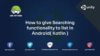 How to Search Functionality in Android  | Android | Game App Studio