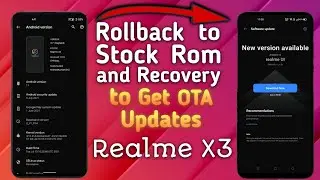 How to install Stock Rom in Realme X3 without Pc | Get OTA Updates
