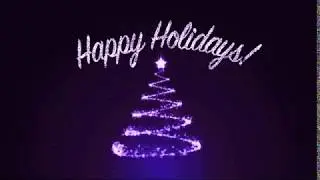 Happy holiday green screen effects