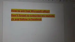 How to get Microsoft office for free?