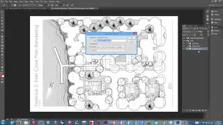 Plan Rendering in Color Using Photoshop - Tutorial 1: Layer Setup