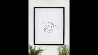 RA 64 | Hippo Time | #animalart | #hippostores | #animaldrawings |