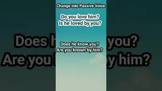 Passive voice #english #englishlanguage #sentences #shorts #ytshorts