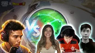 ENCONTREI UM SQUAD DE STREAMERS NO EVENTO DO PUBG MOBILE