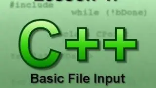 C++ Console Lesson 47: Basic File Input and Output