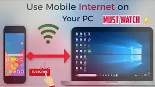 How to connect Internet from mobile to PC or Laptop via Hotspot #Wifishare
