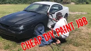 How to do a $25 CHEAP DIY Paint Job at home on YOUR car- Rustoleum & Acetone