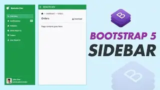 Master Bootstrap 5 in 2024 with This Simple Sidebar Trick