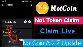 Notcoin Claim Live || Notcoin Binance Withdraw || How to withdraw notcoin || Notcoin Claim & Sell