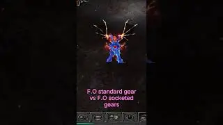 DevilzMU mobile - F.O standard (BK) gear VS End game gears (Summoner)