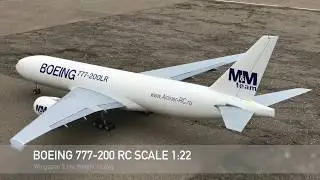 Maiden flight of RC Boeing 777 jet turbines version