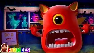 Monster Shop Song | Halloween Songs | Spooky Nursery Rhymes & Cartoon Videos for Kids by Farmees