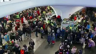 Беженцы. Варшава. Центральный вокзал