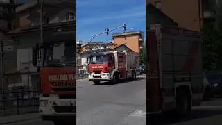 Passaggio vigili del fuoco del distaccamento di Montevarchi #valdarno #virale #soccorso #115 #vvf