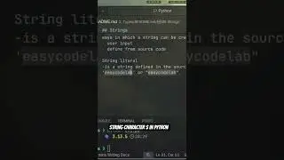 String character s in python 