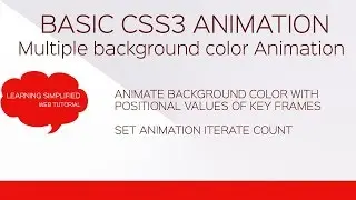 CSS3 keyframes Animation Tutorial basic- Set Iteration and Position