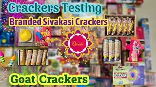 Crackers Testing🤩 | GOAT Crackers #sivakasi #crackers #sivakasicrackerstesting
