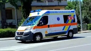 [Rare] Passaggio ambulanza Misericordia di Castelfranco di sopra in emergenza - Montevarchi