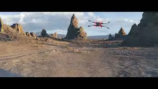 X-Wing flight - Digital Matte Painting with VFX Breakdown