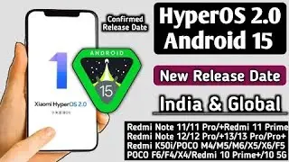 HyperOS 2.0 & Android 15 New Release Date Confirm, India & Global, Redmi, Xiaomi, POCO Device's