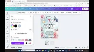 Basic template edit in Canva