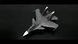 самолёт из пластилина СУ-30 СМ