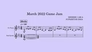 March 2022 Game Jam Theme (26edo microtonal music)