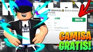 COMO CONSEGUIR CAMISA DA ADIDAS PRETA E BRANCA DE GRAÇA NO ROBLOX - Tutorial
