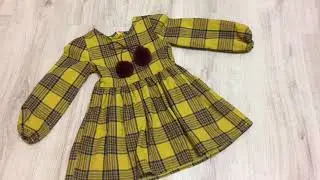 Платье для девочки с меховыми помпончиками Kseniya Kids