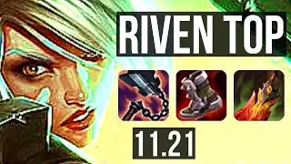RIVEN vs URGOT (TOP) | Rank 3 Riven, 66% winrate, 6/2/10, Rank 24 | NA Challenger | v11.21