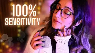 ASMR | 100% SENSITIVITY: Whispers, Mouth Sounds, Mic Brushing & More! 💖 2 HOURS (w/ black screen)