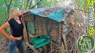 🪓 It’s like a hurricane blew through 🔥 Chicken roll 🍳 Bushcraft in the Reed Hut 71