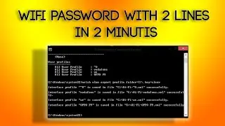Get WiFi Saved Passwords with cmd in 1 Minutes | For All Windows