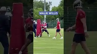 #Titans QB Malik Willis at OTA’s today 👀 #tennesseetitans #titansfootball #fyp #titanup #shorts