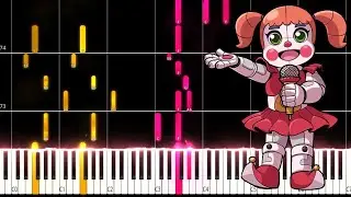 Five Nights at Freddys Sister Location | I Can't Fix You PIANO TUTORIAL (Sheet in the description)