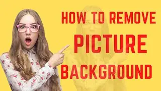 How to remove picture background | Image background removal. #background