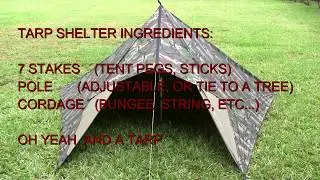 Open Front Tarp Tent