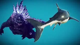 GODZILLA vs MEGALODON!! - Jurassic World Evolution 2 (ゴジラ 2021 MOD)