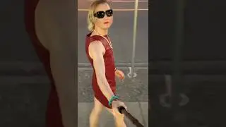 Anastasia Harris Crossdressed in Public Wearing Dress and High Heels
